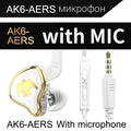 QKZ AK6 Fone com Microfone
